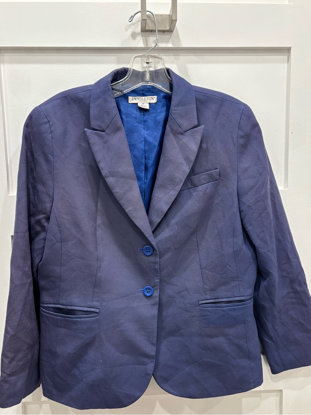 Pendleton Navy Blue Classic Tailored Blazer